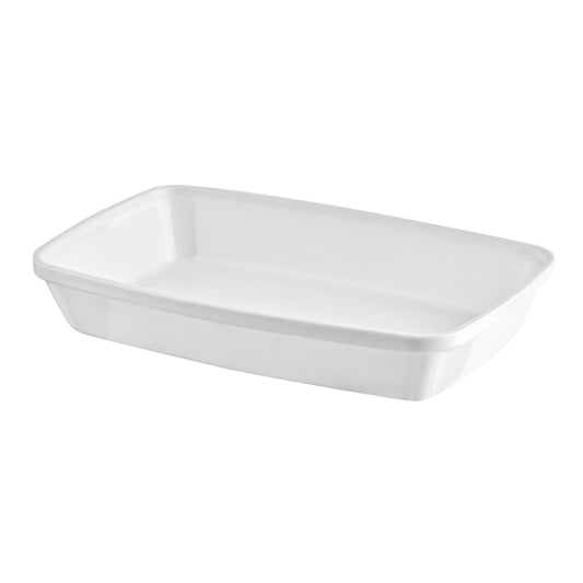 Harfield Polycarbonate White Rectangular Plate 19x12.2x3.2cm 425ml