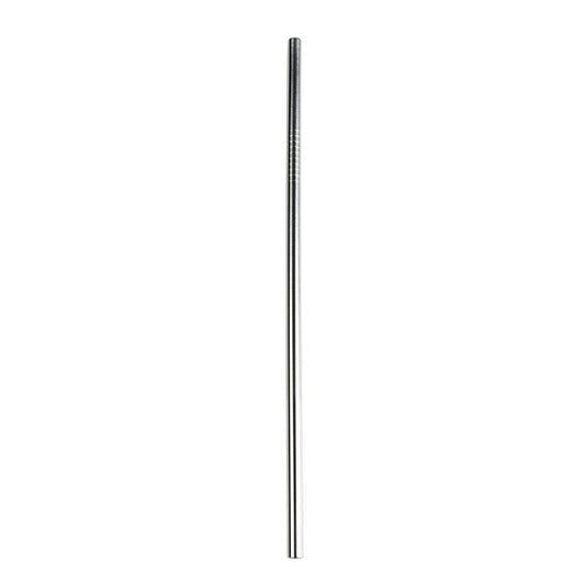 Grunwerg Stainless Steel Silver Straw 215mm x 9mm