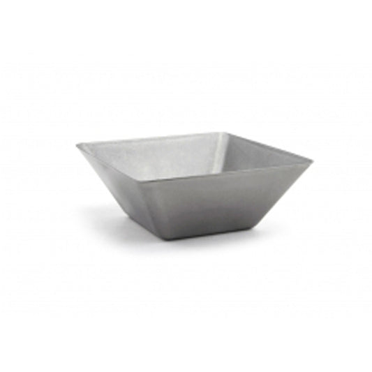 Front of the House Mod Antique Stainless Steel Square Bowl 5.5x2 Inch 21oz Pack of 12