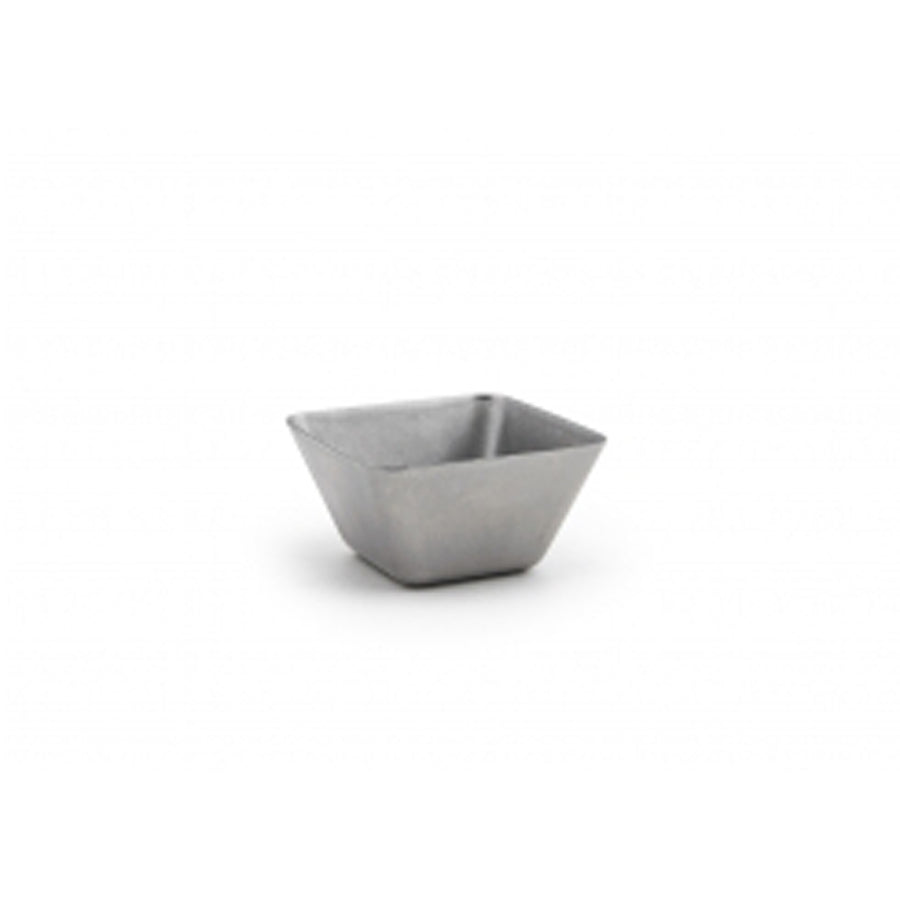 Front of the House Mod Antique Stainless Steel Square Ramekin 3.25x1.5 Inch 5oz Pack of 12