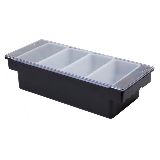 Beaumont Plastic Condiment Holder 4 Compartment