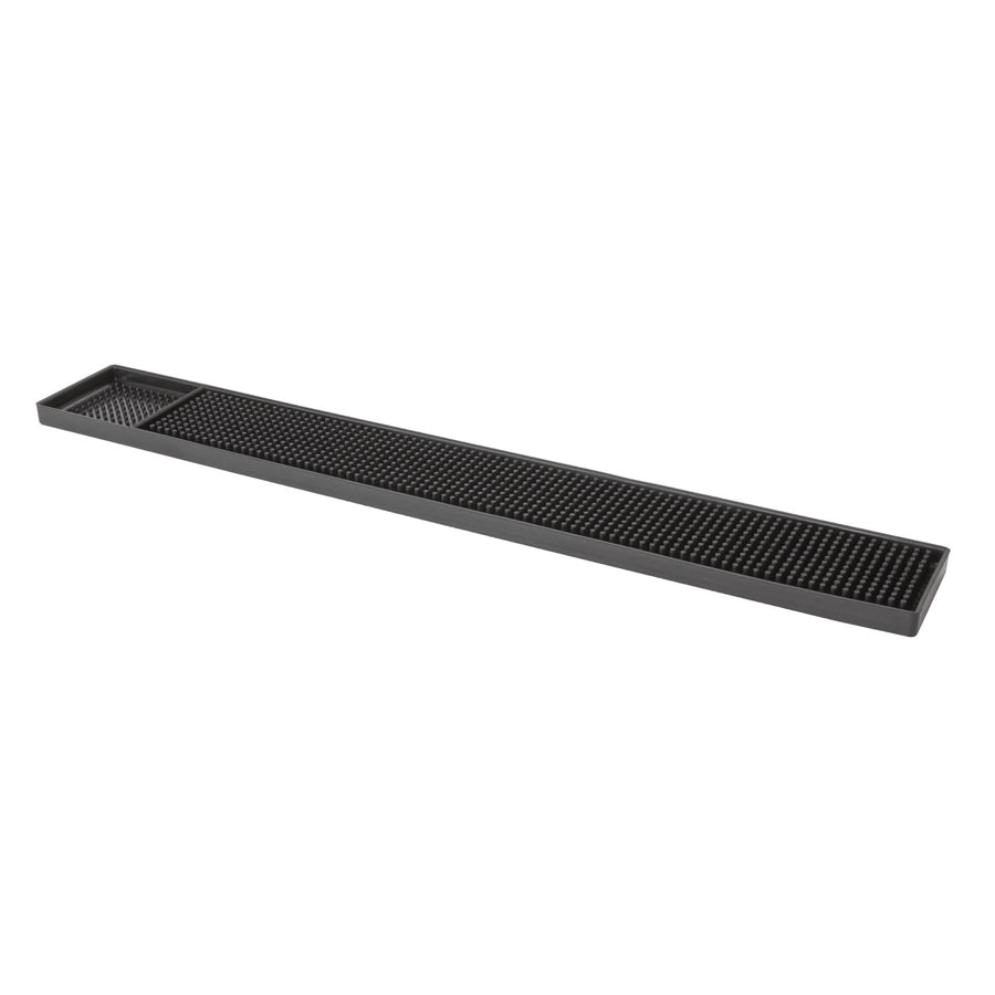 Beaumont Deluxe Black Rubber Bar Mat 24" & 3"