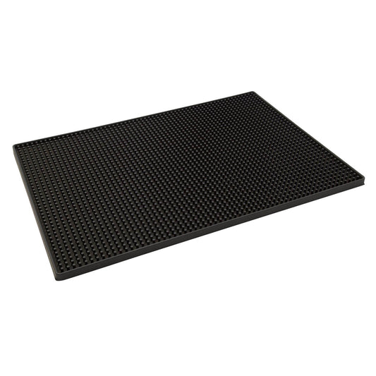 Beaumont Deluxe Black Rubber Bar Mat 18" x 12"