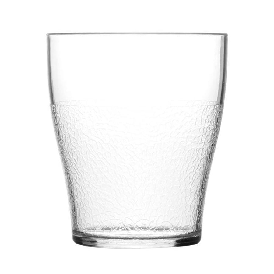 Harfield Polycarbonate Clear Textured Tumbler 28cl