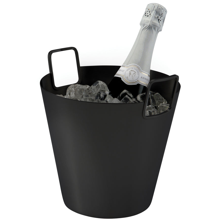 Riva Cori Nickel Black Champagne Bucket 4 Litre