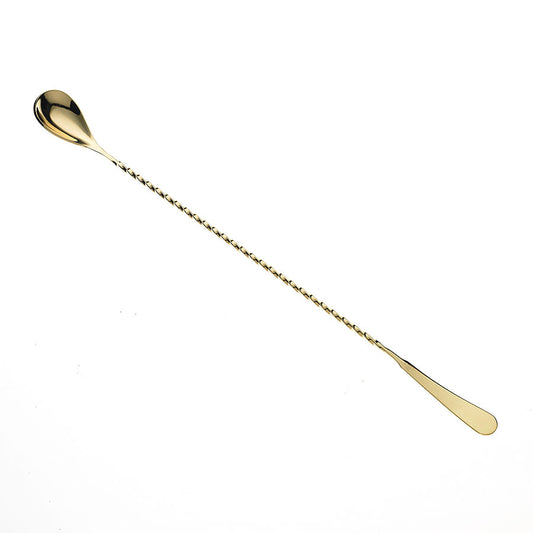 Barfly Japanese Style Gold Plated Bar Spoon 33.5cm