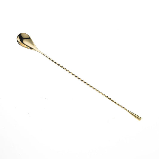 Barfly Classic Bar Gold Plated Spoon 30cm