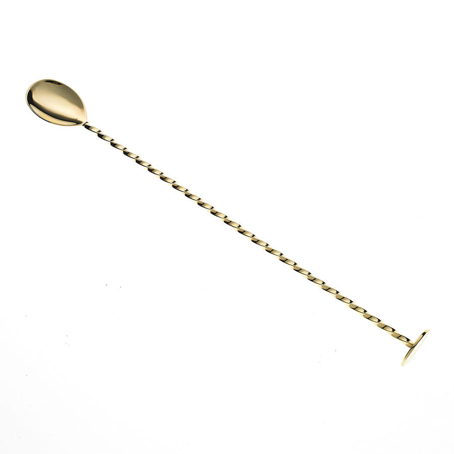 Barfly Gold Plated Bar Spoon With Muddler