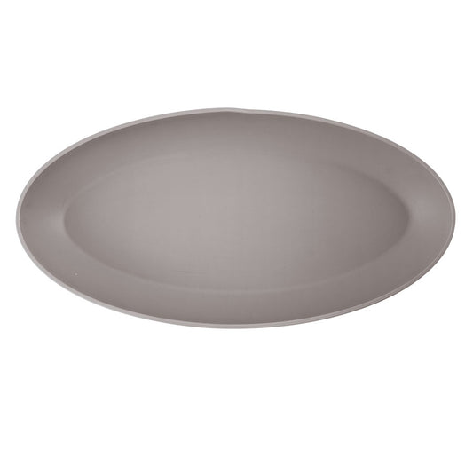 Creative Copenhagen Melamine Matte Sand Brown Oval Bowl 550x275x75mm 6 Litre