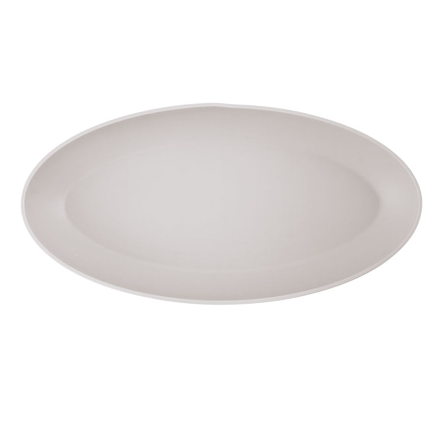 Creative Copenhagen Melamine Matte White Oval Bowl 550x275x75mm 6 Litre