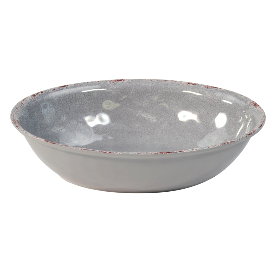 Dalebrook Casablanca Melamine Grey Oval Bowl 210x280mm 1.5 lItre