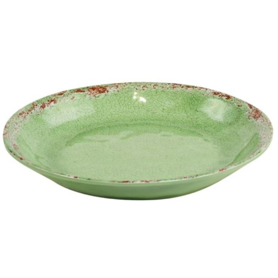 Dalebrook Casablanca Melamine Green Round Low Bowl 210x29mm 500ml