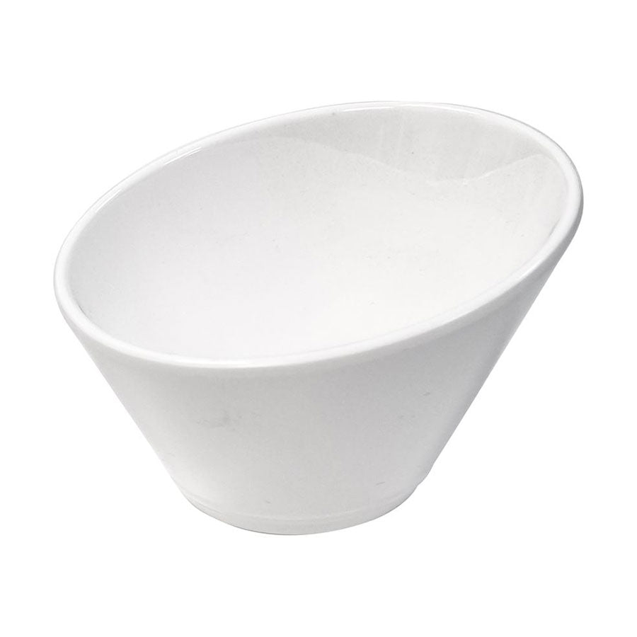 Mirage Melamine White Oval Bowl 9 x 7.5cm