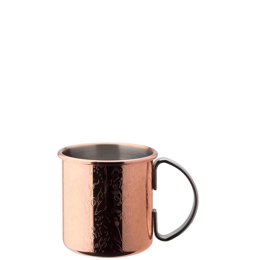 Utopia Chased Copper Plated Stainless Steel Mug 17oz 48cl Pack of 6