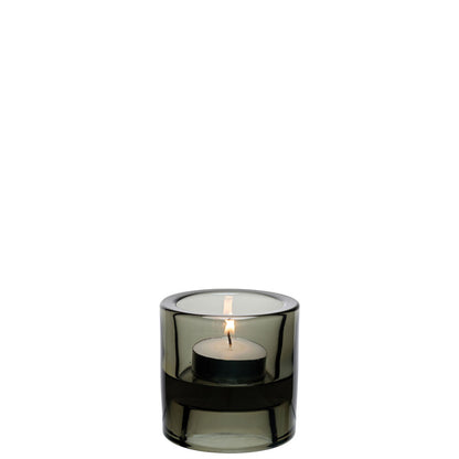 Utopia Black Double Ended Glass Tealight Holder 7cm Pack of 12