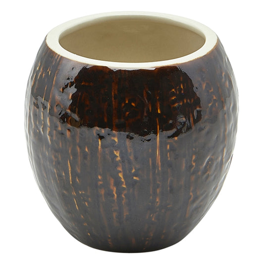 GenWare Brown Stoneware Coconut Tiki Mug 17.5oz 50cl Pack of 4