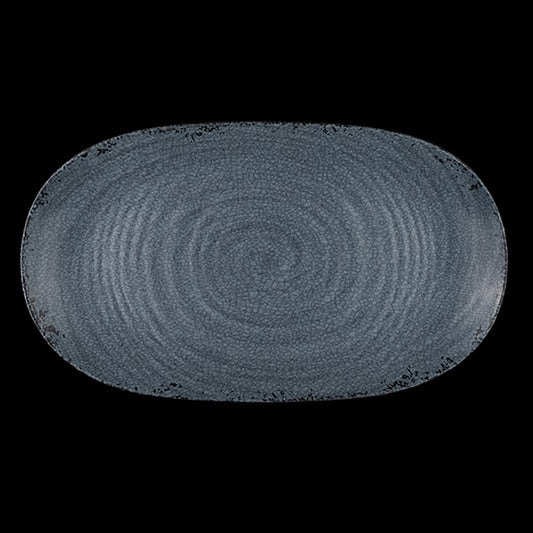 Creations Pompeii Melamine Grey Oblong Platter 35.56cmx20.32cm Pack of 12