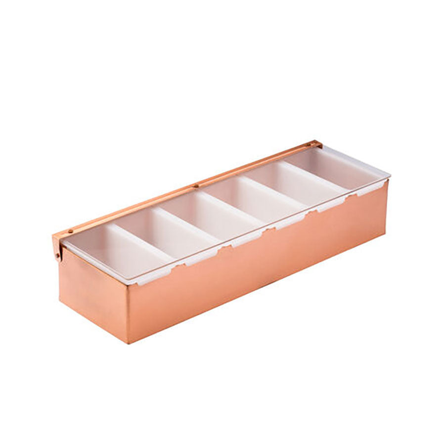 Utopia Copper Condiment Holder- 6 inserts 17.5" 44.5cm