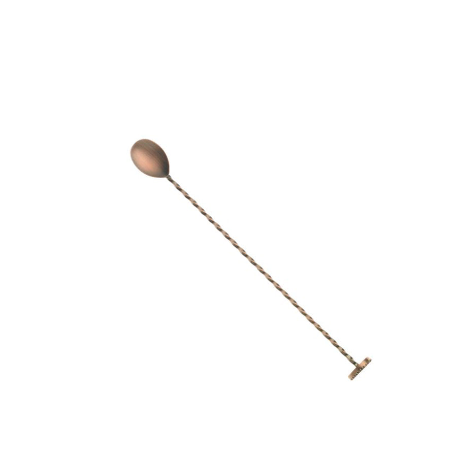 Barfly Antique Copper Bar Spoon With Muddler 30cm