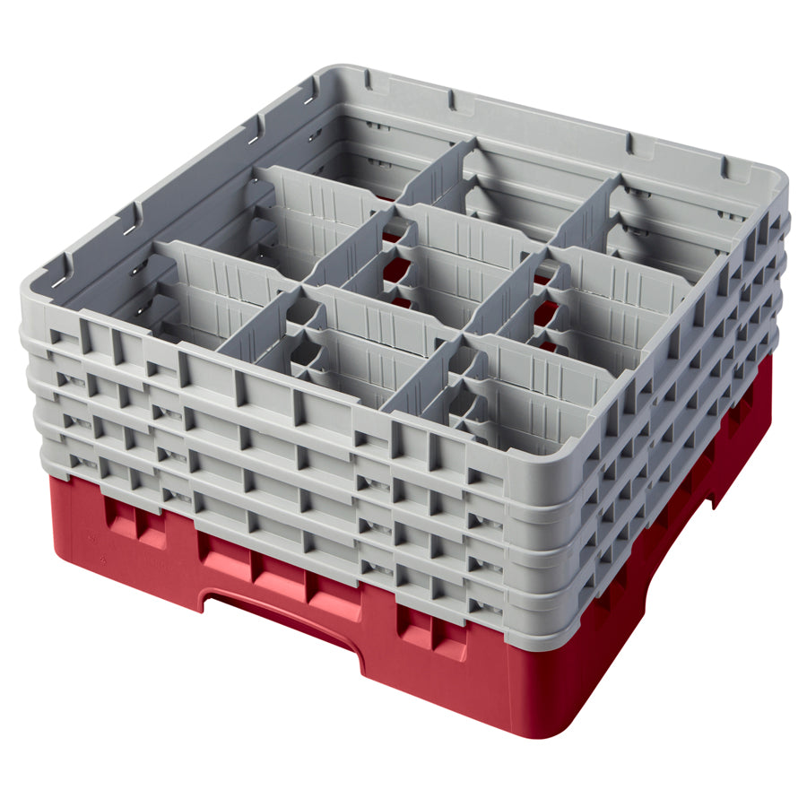 Camrack Glass Rack 9 Compartments Cranberry