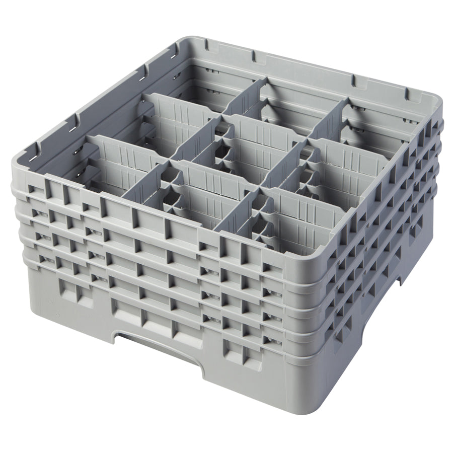 Cambro Camrack Glass Rack 9 Compartments Grey