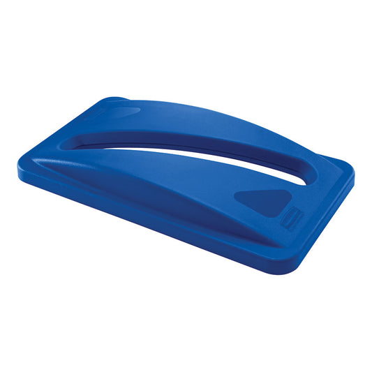 Rubbermaid Slim Jim Bin With Venting Channel Blue Polyethylene 87ltr W27.9 x H76.2 x D55.9cm