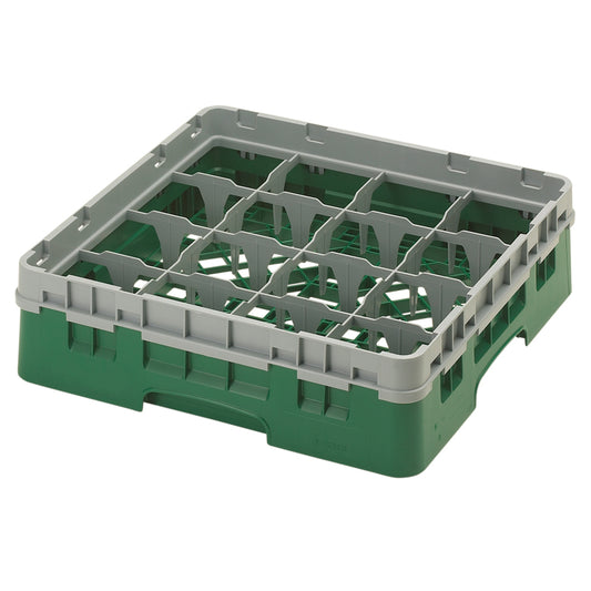 Cambro Camrack Glass Rack 16 Compartments Green