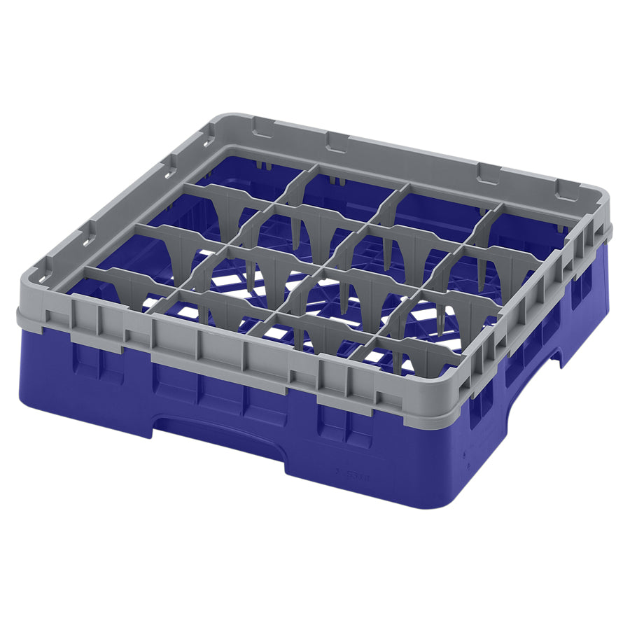 Camrack Glass Rack 16 Compartments Navy Blue