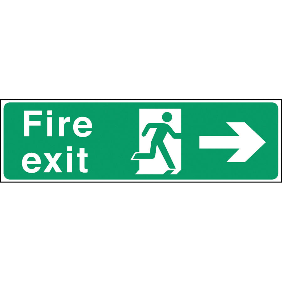 Mileta Safety Sign - Emergency Exit Only 30x15cm