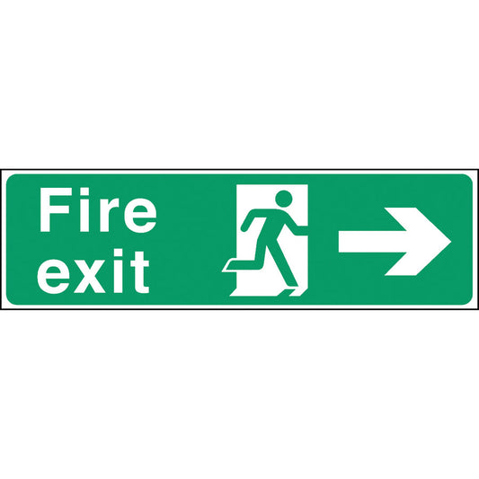 Mileta Safety Sign - Emergency Exit Only 30x15cm