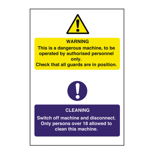 Mileta Warning Sign Self Adhesive Vinyl - Gas Shut Off Valve 20 x 10cm