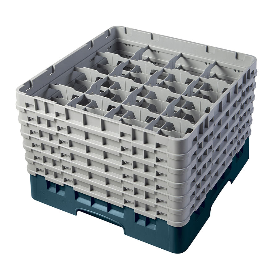 Cambro 20 Compartment Camrack Glass Rack Blue