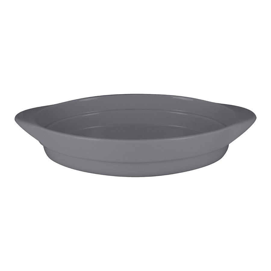 Rak Chef's Fusion Vitrified Porcelain Grey Oval Platter 36.5x25x6cm 2.8 Litre Pack of 3