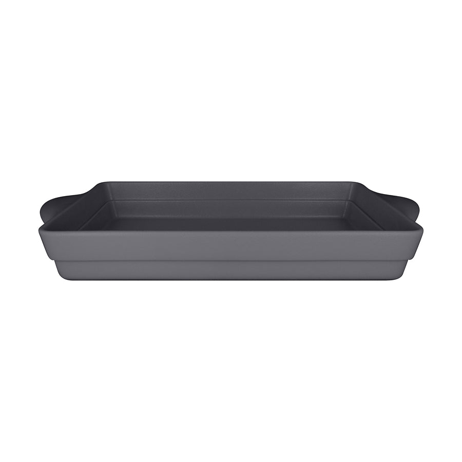 Rak Chef's Fusion Vitrified Porcelain Grey Rectangular Tureen 28x24.5x6cm 4 Litre Pack of 3