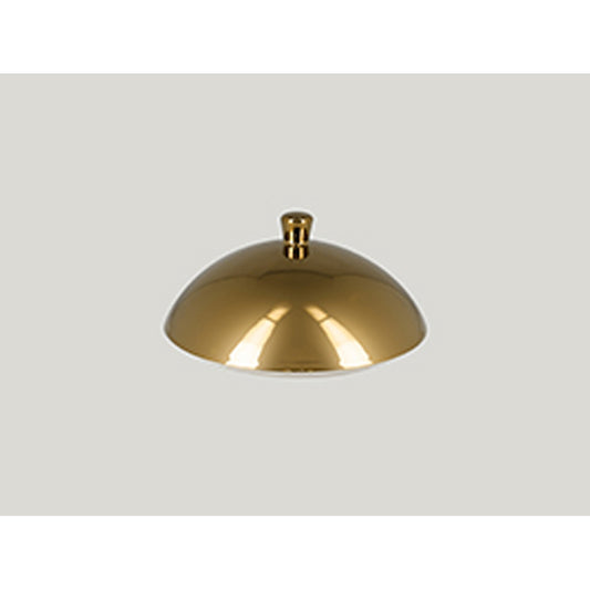 Rak Metalfusion Vitrified Porcelain Gold Round Cloche 15.5cm For S1354/29. Pack of 6