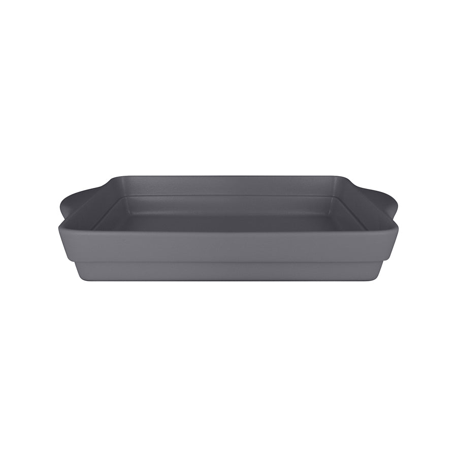 Rak Chef's Fusion Vitrified Porcelain Grey Rectangular Tureen 32x22x6cm 2.8 Litre Pack of 3