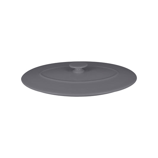 Rak Chef's Fusion Vitrified Porcelain Grey Oval Platter Lid 31x18cm Pack of 3