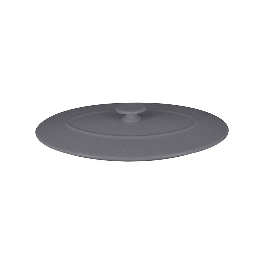 Rak Chef's Fusion Vitrified Porcelain Grey Oval Platter Lid 26x17.5cm Pack of 3