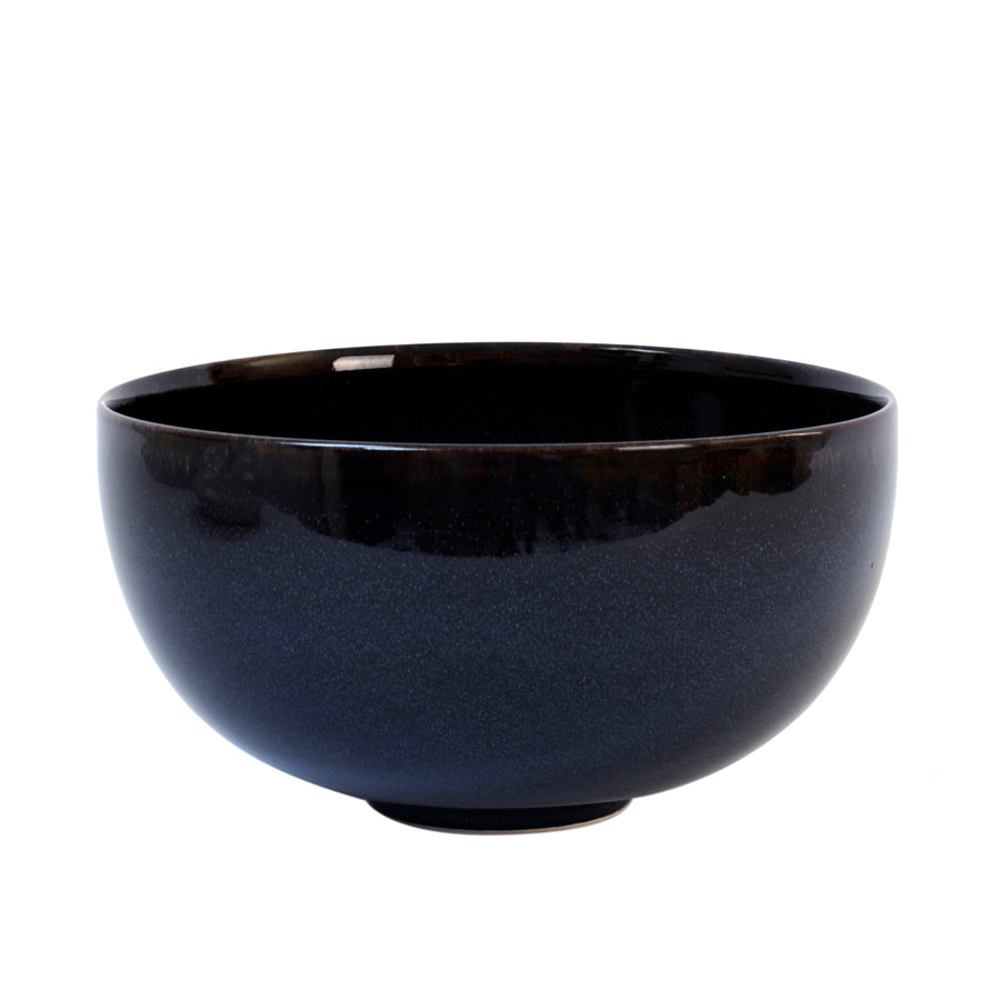 Jars Tourron Stoneware Indigo Round Salad Bowl 19cm