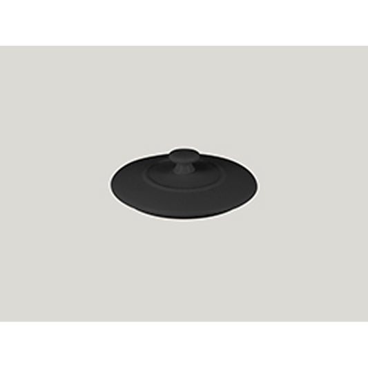 Rak Chef's Fusion Vitrified Porcelain Black Round Cocotte Lid 10cm Pack of 12