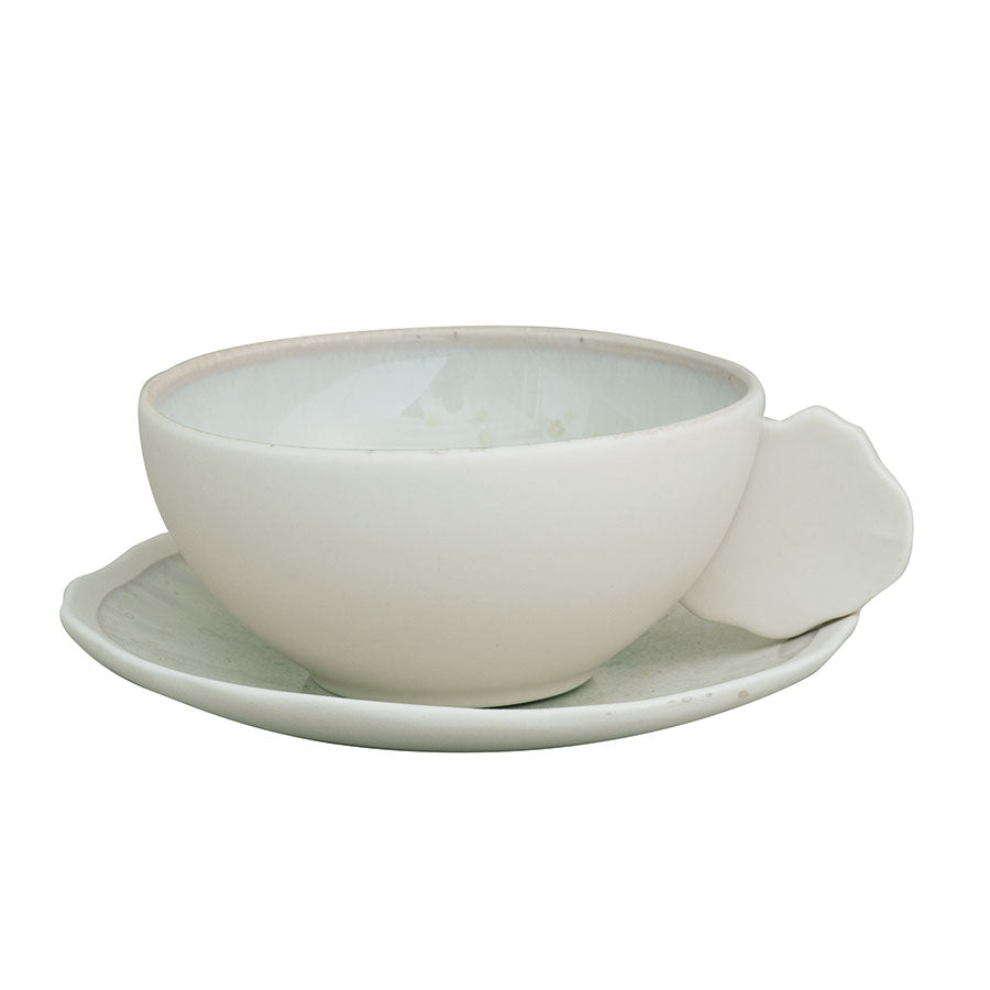 Jars Plumenacre White/Gold Cup&Saucer 7.5Cl Pack of 6