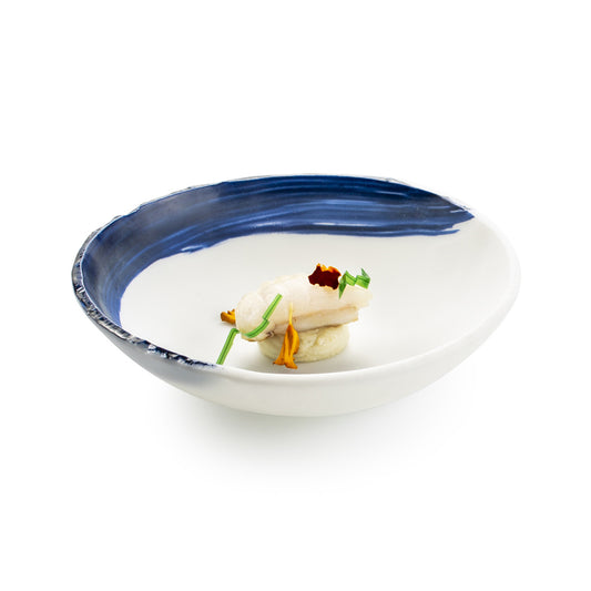 Pordamsa Oia Glass Matte White Round Bowl 17cm 25cl Pack of 6