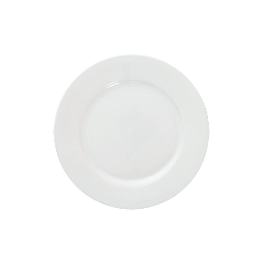 Great White Porcelain Round Winged Plate 17cm Pack of 12