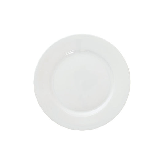 Great White Porcelain Round Winged Plate 17cm Pack of 12