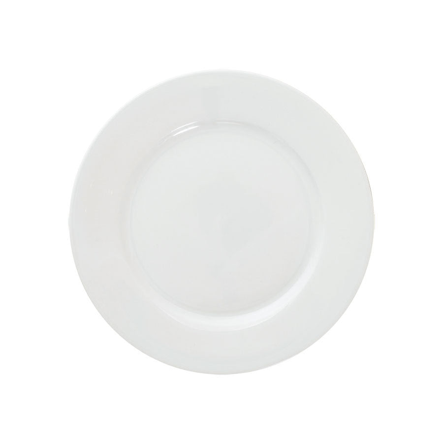 Great White Porcelain Round Winged Plate 23cm Pack of 6