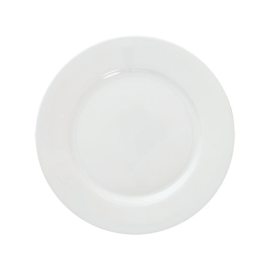 Great White Porcelain Round Winged Plate 26cm Pack of 6