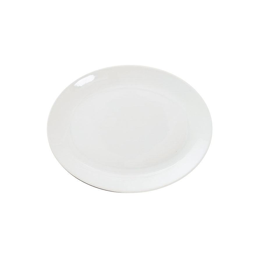 Great White Porcelain Oval Plate 24cm Pack of 6