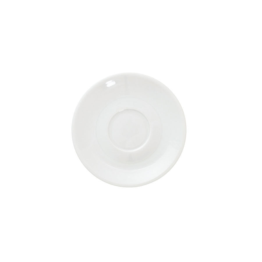 Great White Porcelain Round Espresso Saucer 12cm Pack of 12