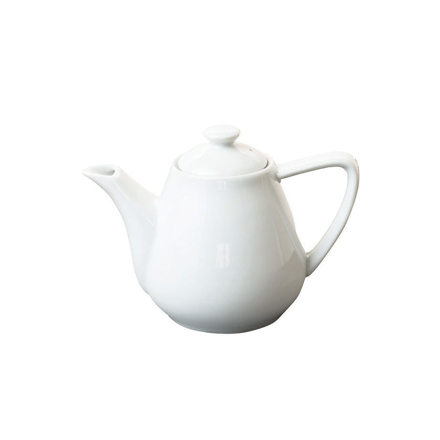 Great White Porcelain Teapot 46cl 16oz Pack of 4