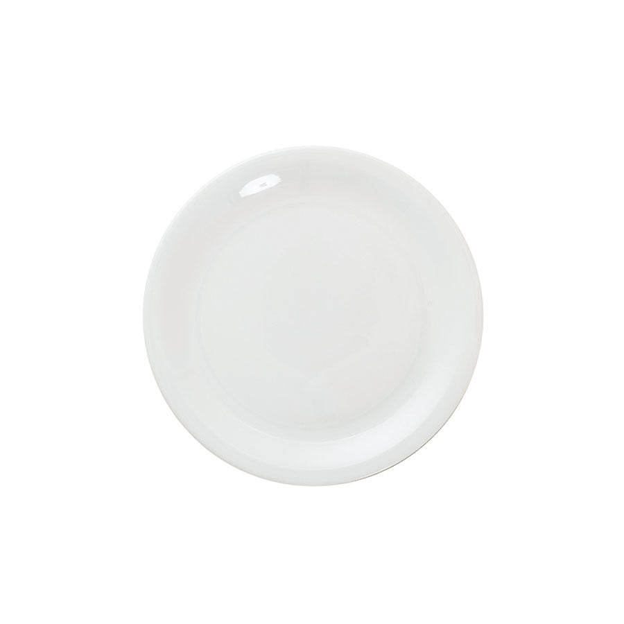 Great White Porcelain Round Narrow Rim Plate 16cm Pack of 6